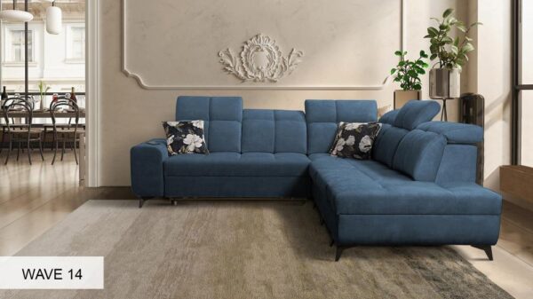 GOLDEN IX corner sofa with emphasis on plush, comfortable cushions