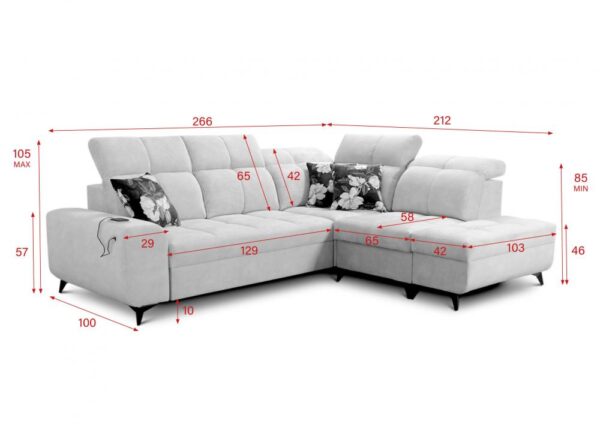 Detailed shot of GOLDEN VII upholstery fabric, showing texture and quality