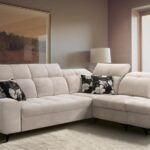 GOLDEN VII modern corner sofa in a contemporary living space