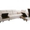 GOLDEN XI corner sofa with opened storage compartment for bedding