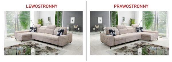 GOLDEN XII corner sofa extended to reveal the integrated sleeping function.