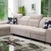 GOLDEN XII modern corner sofa, left-hand facing, with adjustable headrests.