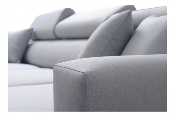 Side view of LORETTO I Corner Sofa, highlighting armrest design