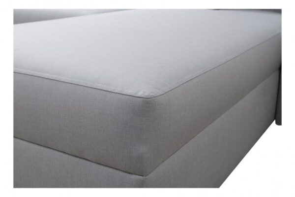 LORETTO I Corner Sofa from an angle, showcasing full dimensions