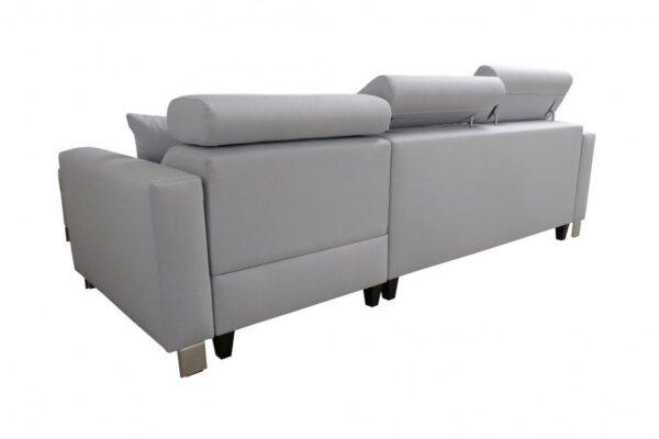 Spacious LORETTO I Corner Sofa showing bedding storage compartment