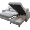 LORETTO I Corner Sofa with pull-out sleeping function extended