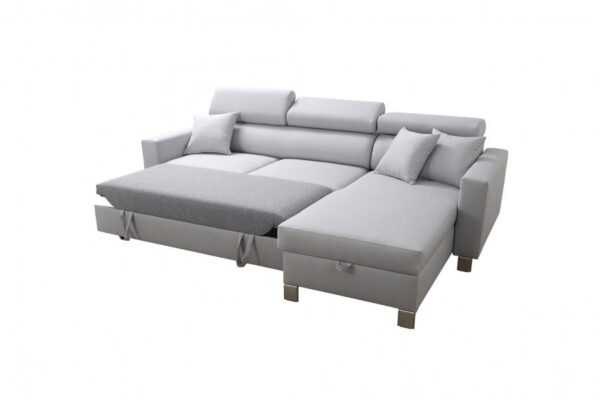 Close-up of LORETTO I Corner Sofa adjustable headrest mechanism