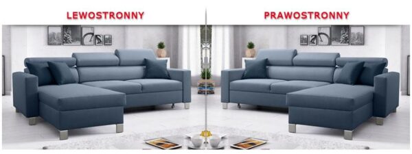 LORETTO I Corner Sofa, showing a different perspective of its design