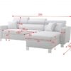 LORETTO I Corner Sofa, illustrating overall comfort and seating