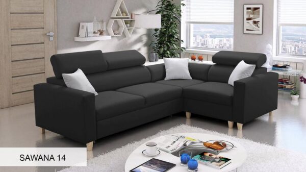LORETTO II Corner Sofa, overall view with modern design