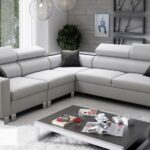 Loretto IV corner sofa with adjustable headrests, spacious modern living room