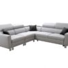 Elegant Loretto IV sofa in fabric, showcasing its corner design and comfort