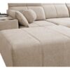 MINDY I corner sofa in a light fabric, ideal for contemporary spaces