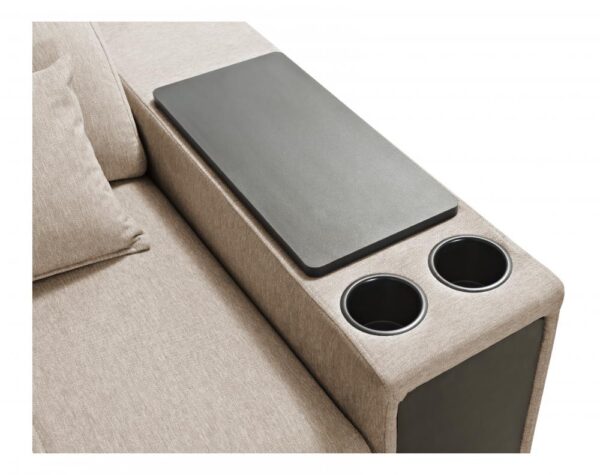 Overhead view of MINDY I sectional sofa highlighting spacious design