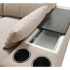 MINDY I sofa with adjustable headrests in an upright position