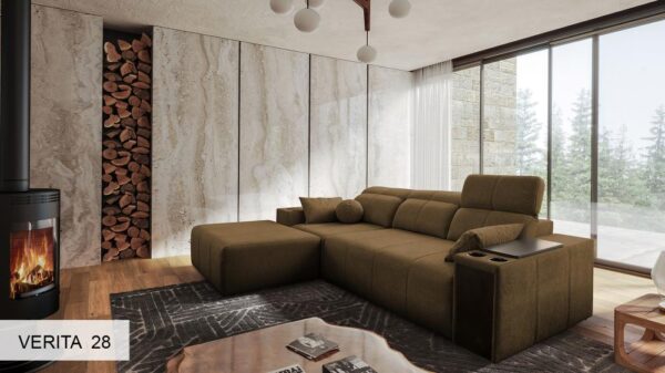 MINDY I corner sofa with fully extended sleeping area