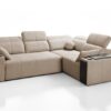 Stylish Mindy II corner sofa with adjustable headrests