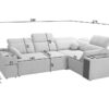 Mindy II sofa showcasing its sleeping function