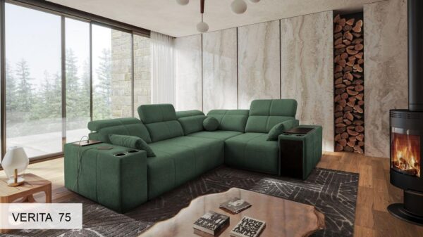 Mindy II corner sofa, overhead view