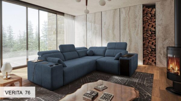 Mindy II corner sofa with integrated storage
