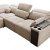 MINDY III corner sofa highlighting adjustable backrest mechanism