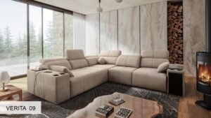 MINDY III corner sofa in a modern living room setting