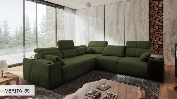 MINDY III corner sofa with modern minimalist decor