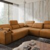 MINDY III sofa's chaise lounge and adjustable features