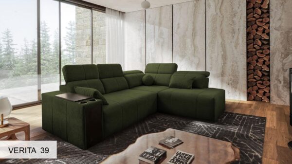 Mindy VII corner sofa in a sophisticated, minimalist interior.