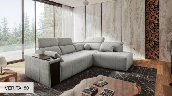 Mindy VII corner sofa in a light, inviting interior space.
