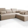 Contemporary Mindy VII sofa, close-up of adjustable headrest.