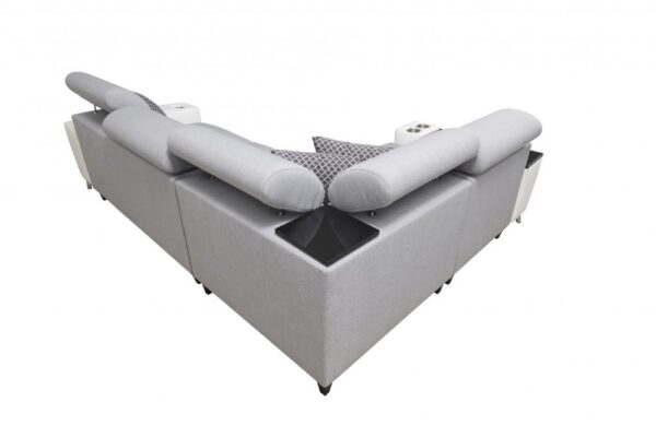 Elegant MODIVO II corner sofa, full view of spacious seating.