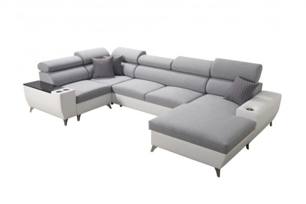 Spacious MODIVO corner sofa, perfect for family lounging.