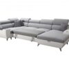 MODIVO corner sofa with integrated storage and open bar.