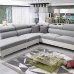 MODIVO IX corner sofa in elegant fabric upholstery
