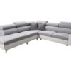 Spacious MODIVO IX L-shaped sofa with adjustable headrests