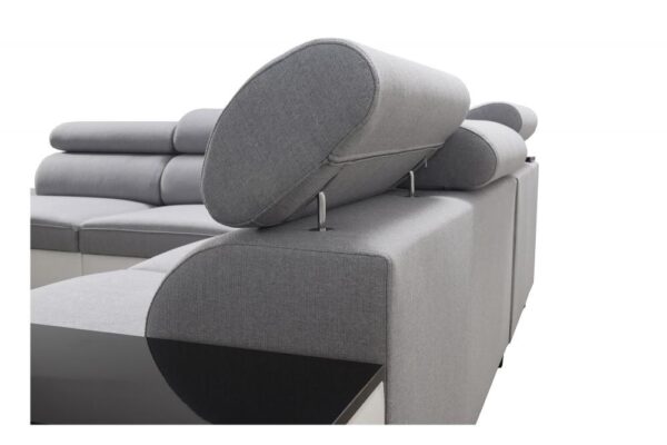 MODIVO IX modular sofa with sleek metal chrome feet option