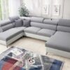 MODIVO VI corner sofa in a modern living room, right-hand facing