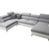 Close-up of MODIVO VI corner sofa showing adjustable headrest