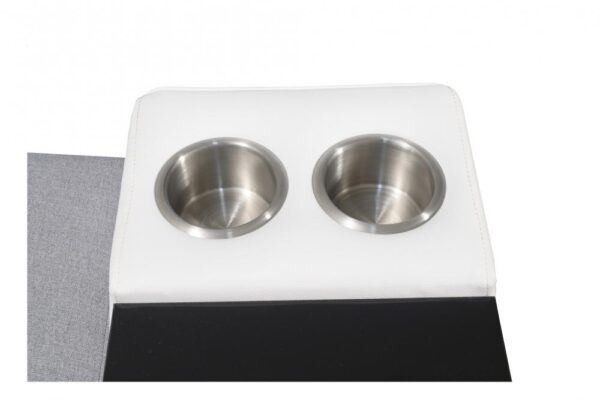 Elegant metal chrome feet options for MODIVO VII corner sofa