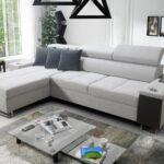 Luxurious Morena I Maxi corner sofa with adjustable headrests.