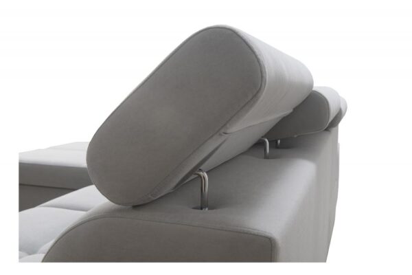 Under-seat storage revealed on the Morena Maxi sofa.