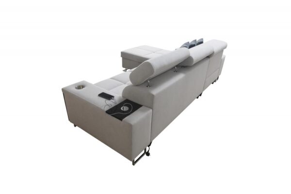 Morena I Mini Corner Sofa demonstrating convertible sleep function.