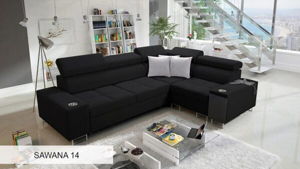 Back view of Morena II sofa, showcasing design and upholstery.