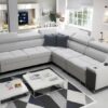 MORENA III corner sofa, right-hand facing, with adjustable headrests