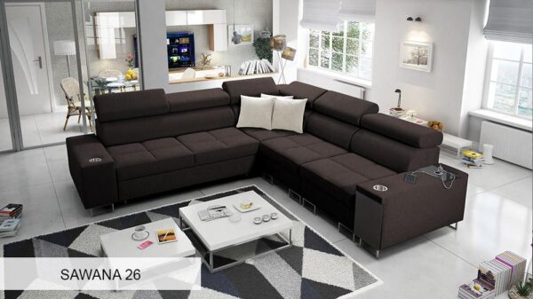 Teflon-coated fabrics for easy-to-clean MORENA III sofa
