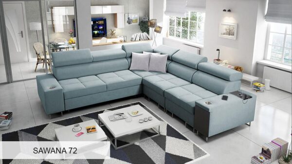 Cup holder color choices for the MORENA III corner sofa