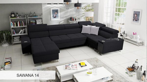 Morena IV Maxi sofa feet options, showcasing metal chrome finish.
