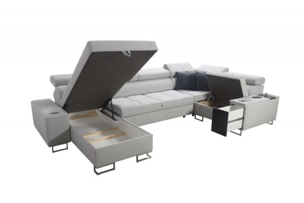 MORENA IV MINI sofa with extended sleeping function, ideal for guests.