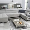 MORENA VI modern corner sofa, left-hand facing in contemporary home.
